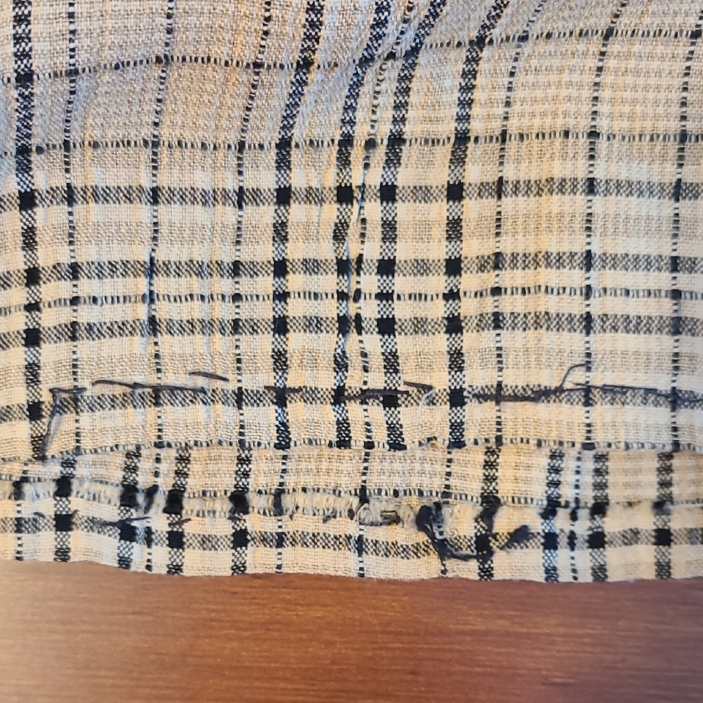 Nina Piccalino Vintage Sleeveless Tan Plaid Button Midi Dress - Picture 14 of 14